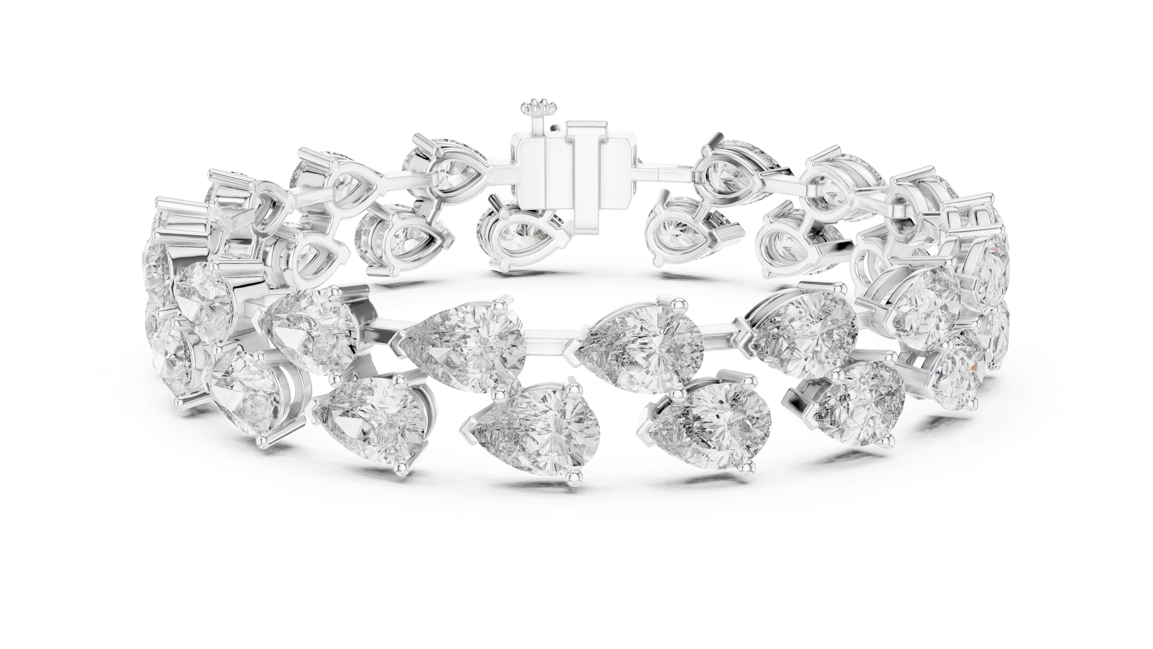 Luxury Pear Diamond Bracelet