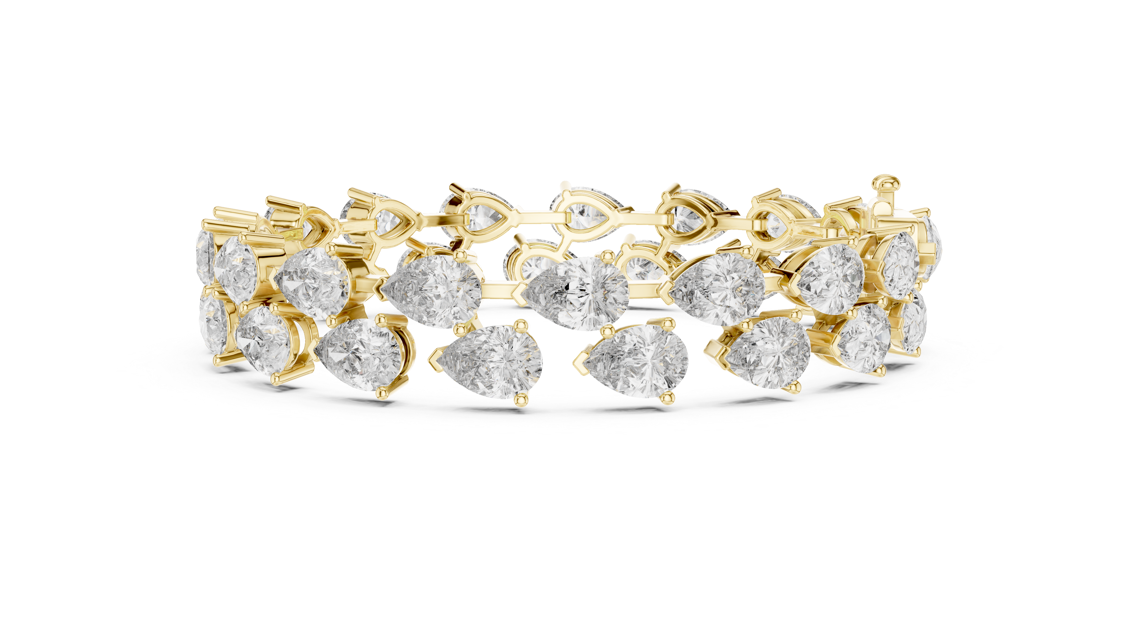 Luxury Pear Diamond Bracelet