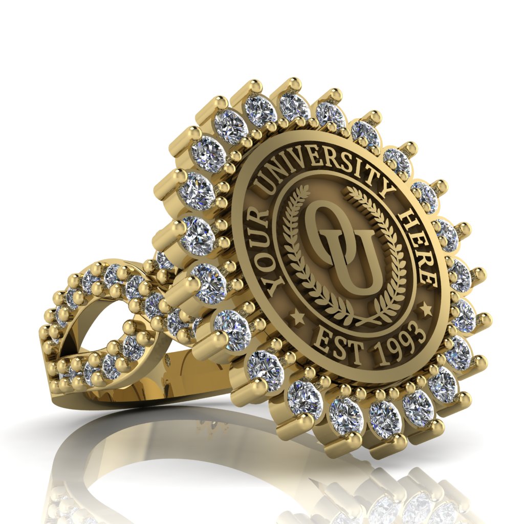 Serku | Infinity Pave Band Custom Collage Ring