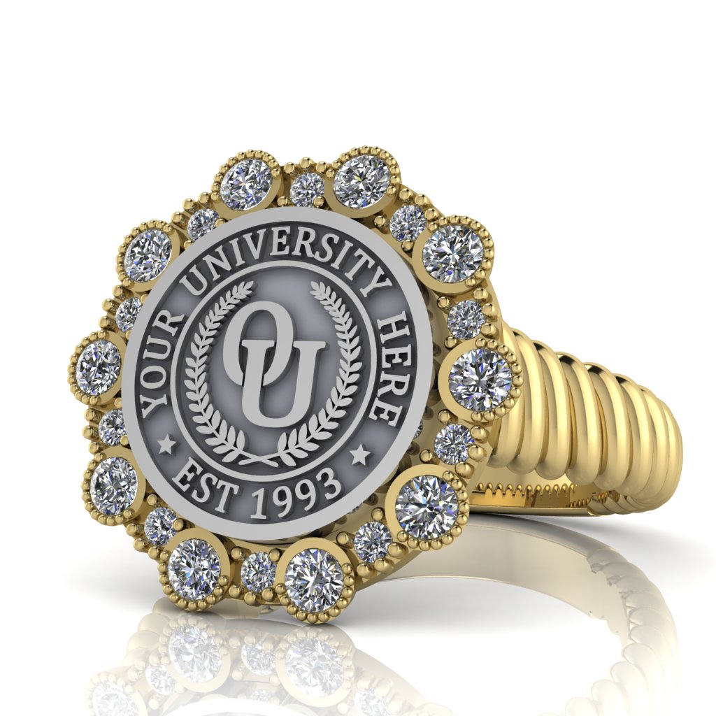 Belgi | Rope Core Band Custom Collage Ring