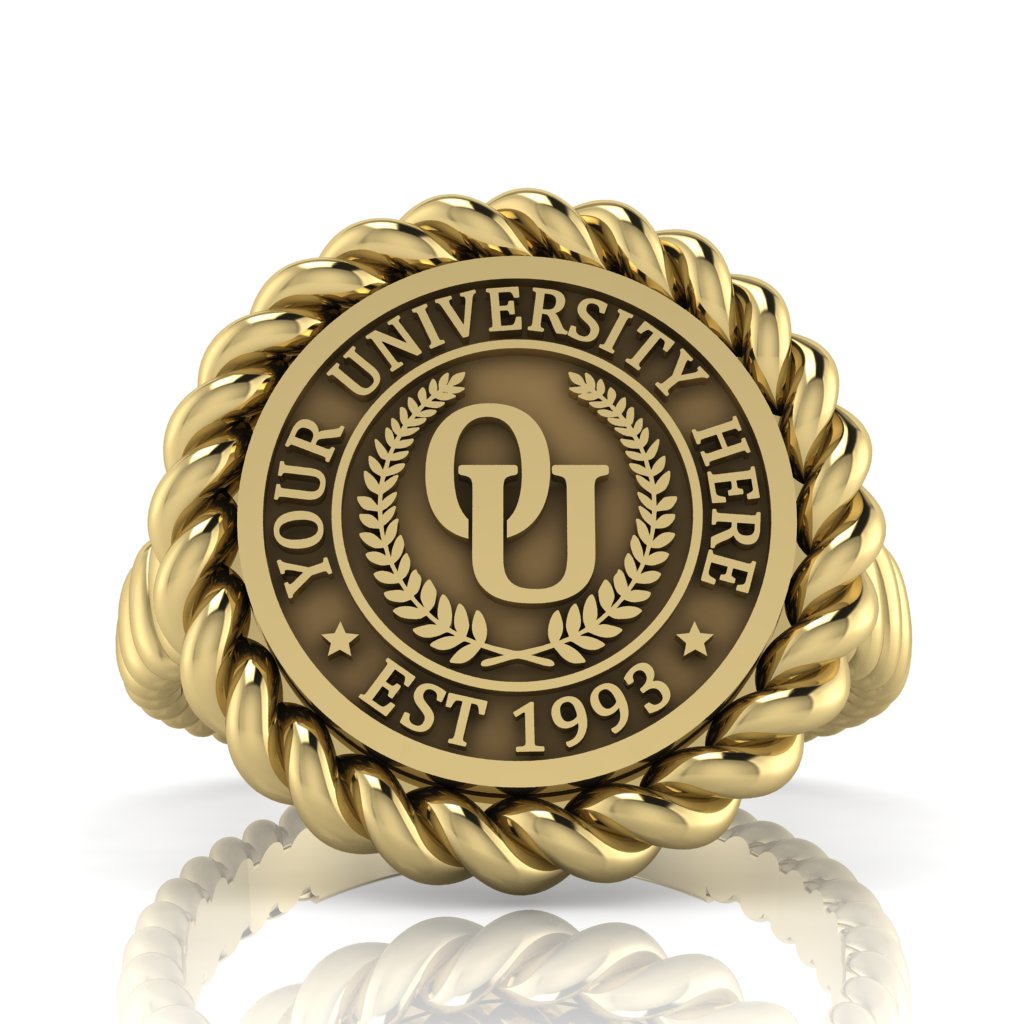 Lubid | Rope Core Band Custom Collage Ring