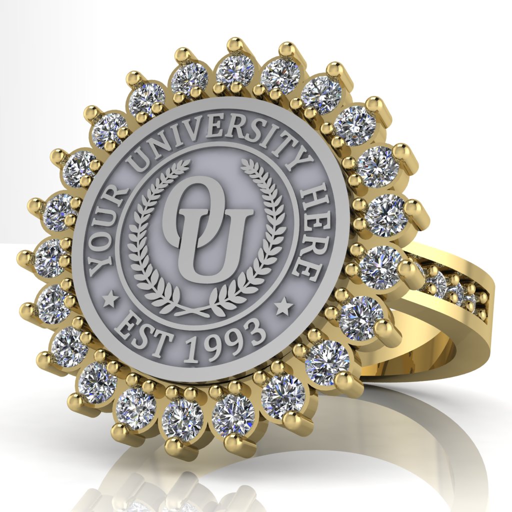 Serku | Channel Core Band Custom Collage Ring