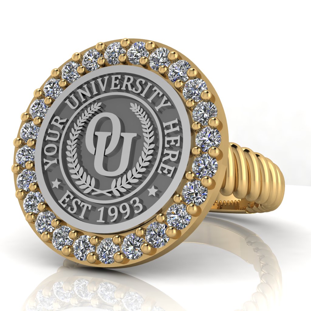 Circum | Rope Core Band Custom Collage Ring