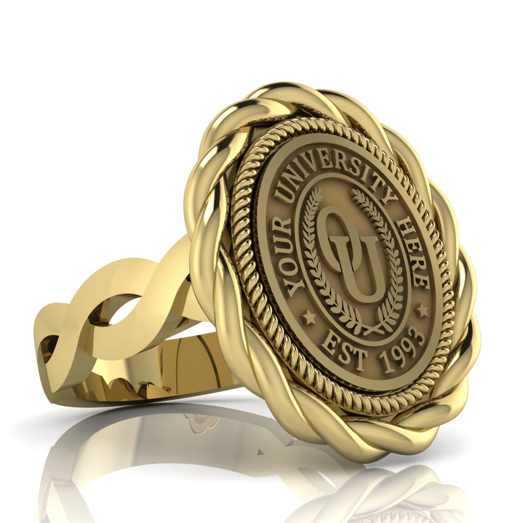 Melipat | Infinity Loop Band Custom College Ring