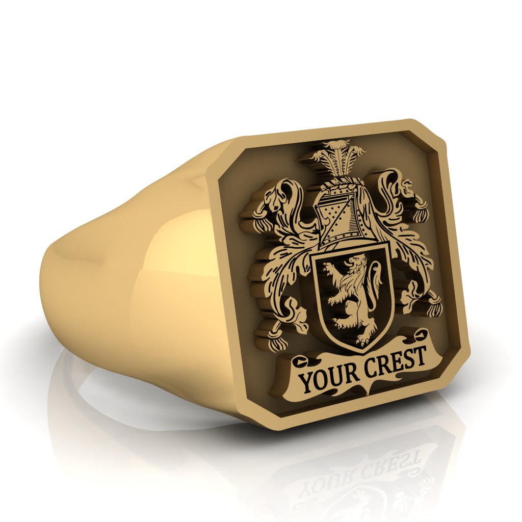 Personalized Family Crest Ring