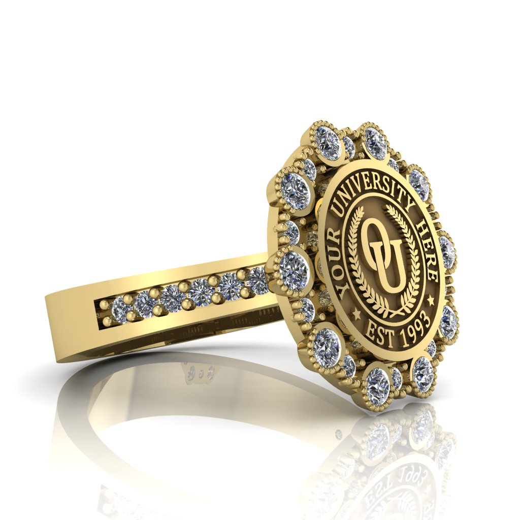 Belgi | Channel Core Band Custom Collage Ring