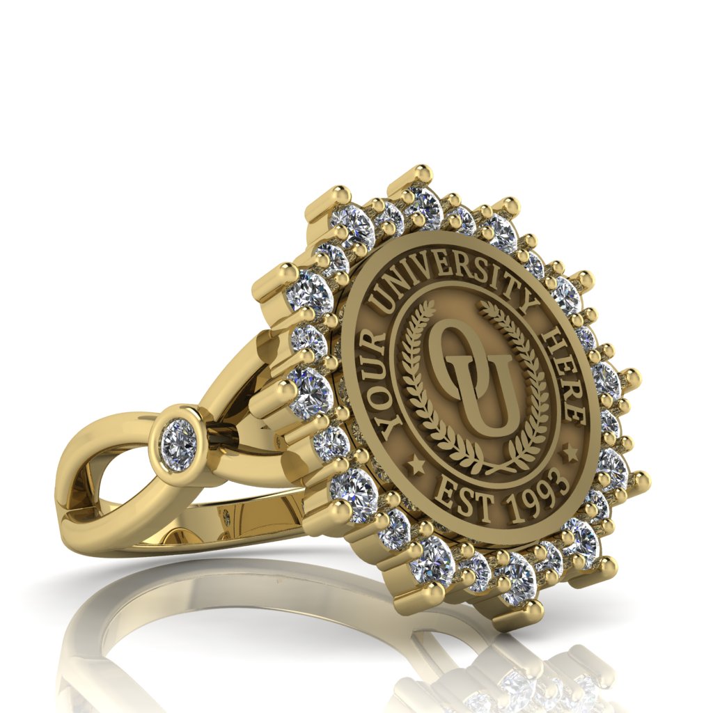 Attraente | Infinity Bezel Band Custom Collage Ring