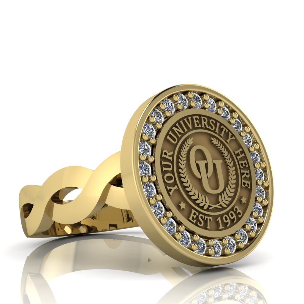 Agonisch | Infinity Loop Band Custom Collage Ring