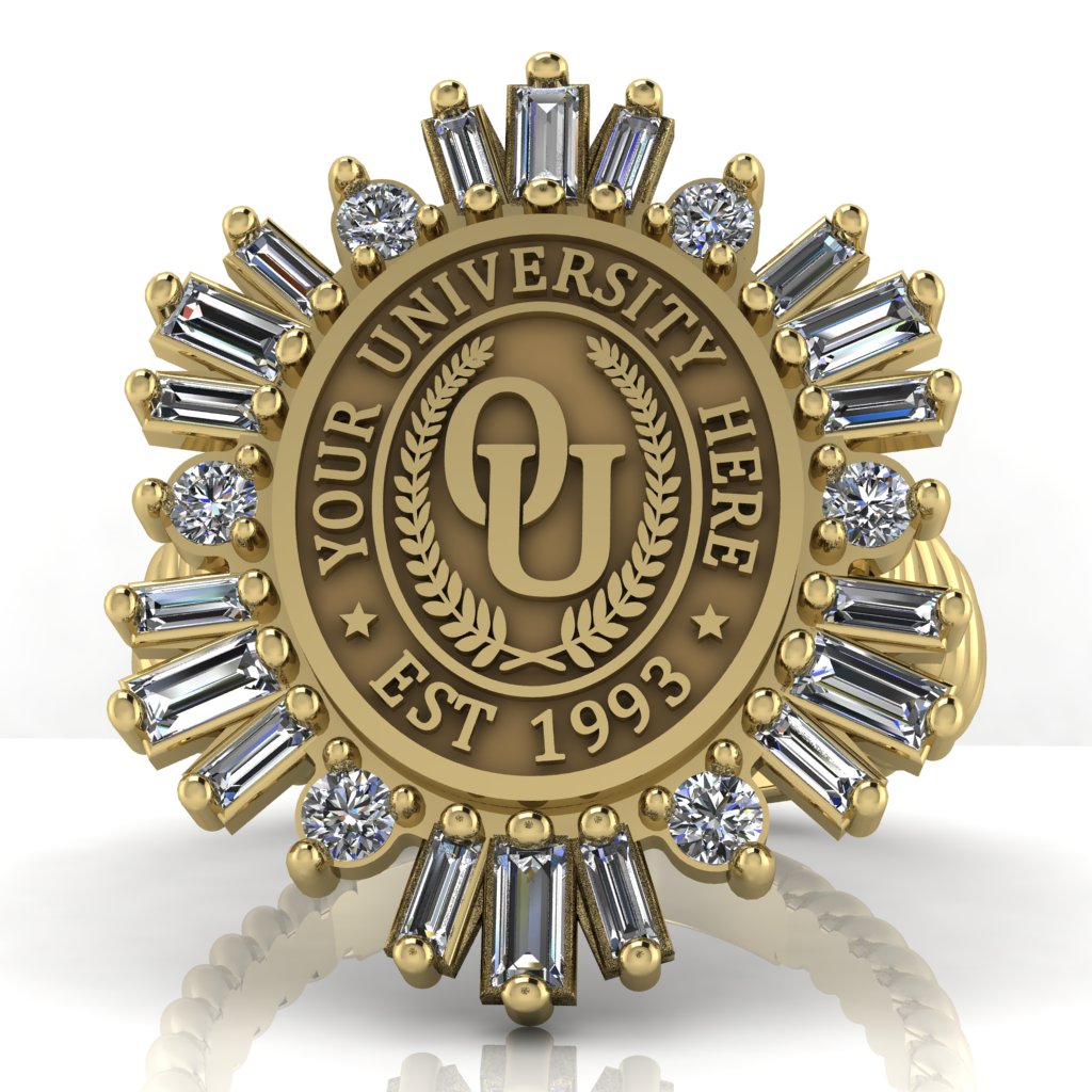 Tramontana Oval | Rope Core Band Custom Collage Ring