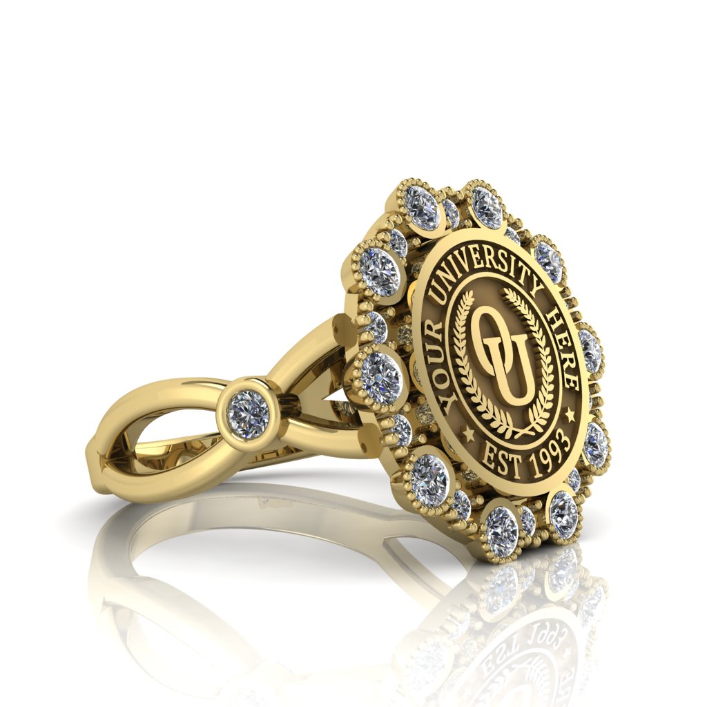 Belgi | Infinity Bezel Band Custom Collage Ring