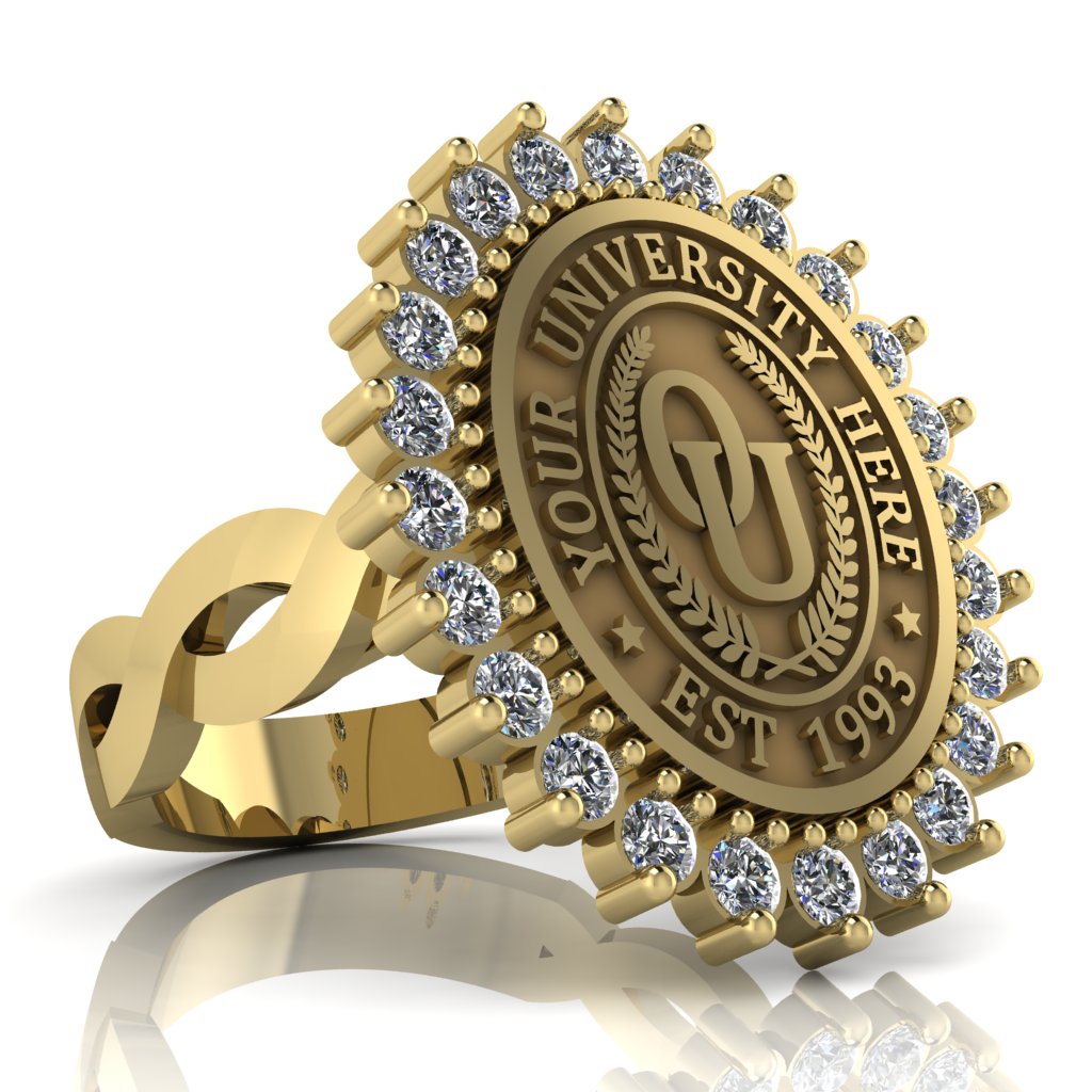 Serku Oval | Infinity Loop Band Custom Collage Ring