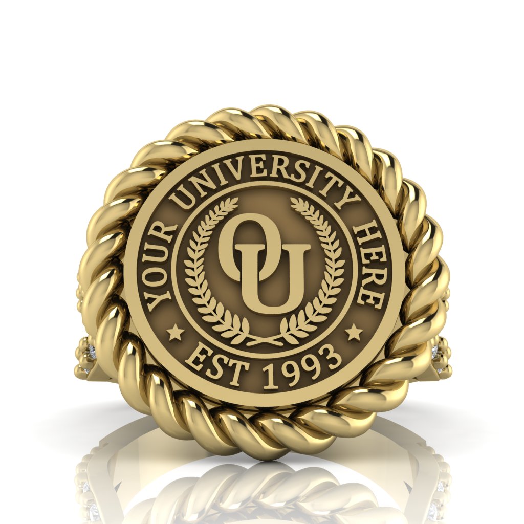 Lubid | Infinity Bezel Band Custom Collage Ring