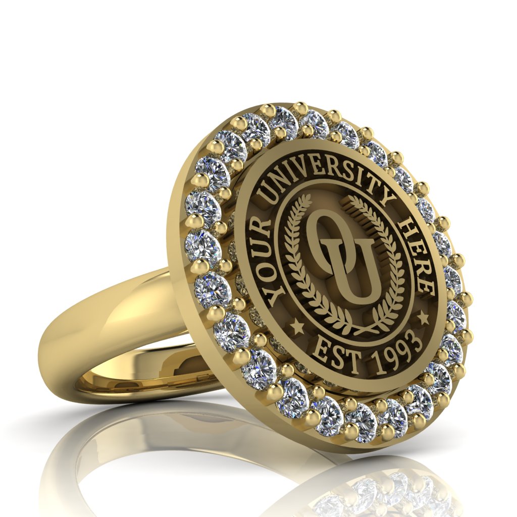 Circum | Classic Dome Band Custom Collage Ring