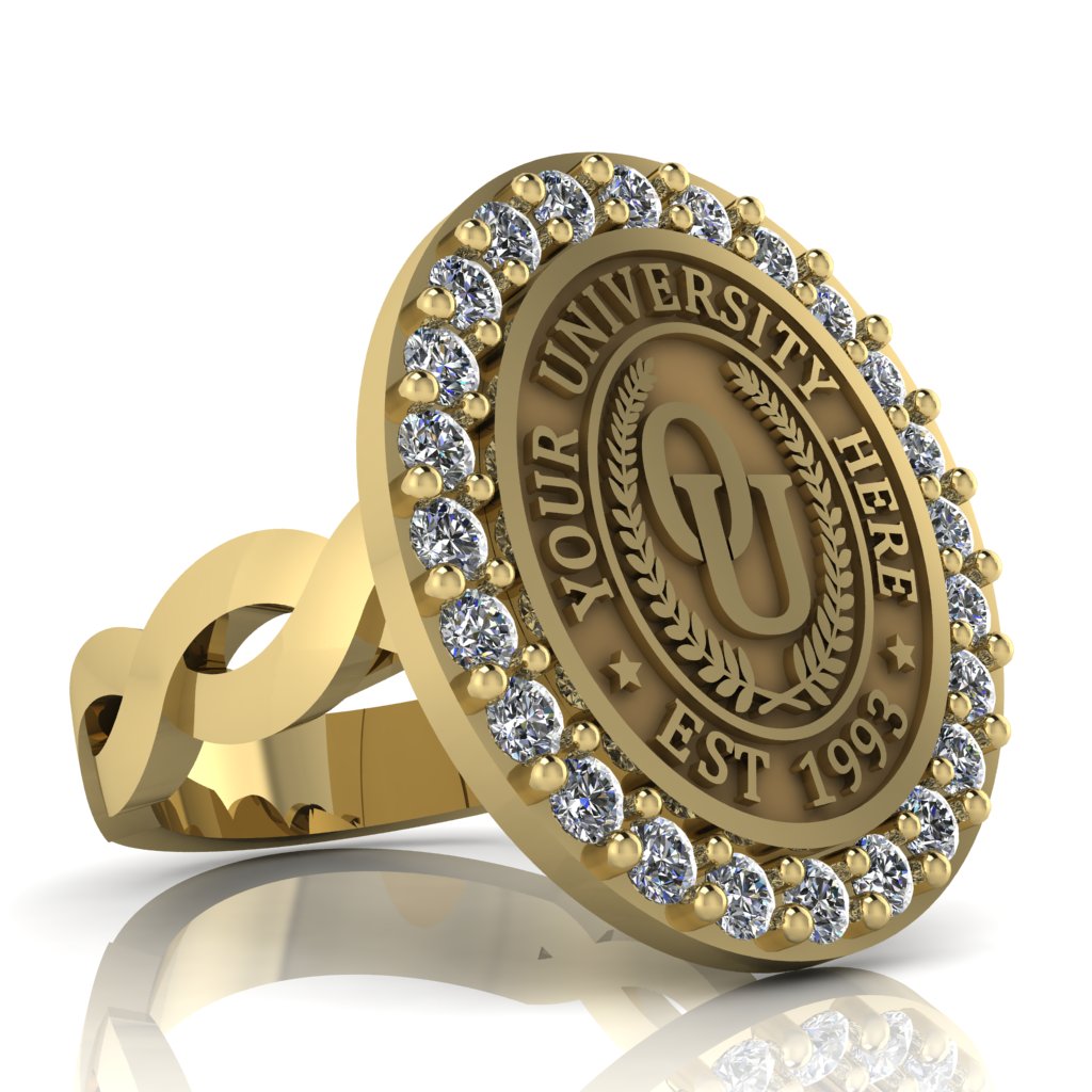 Circum Oval | Infinity Loop Band Custom Collage Ring