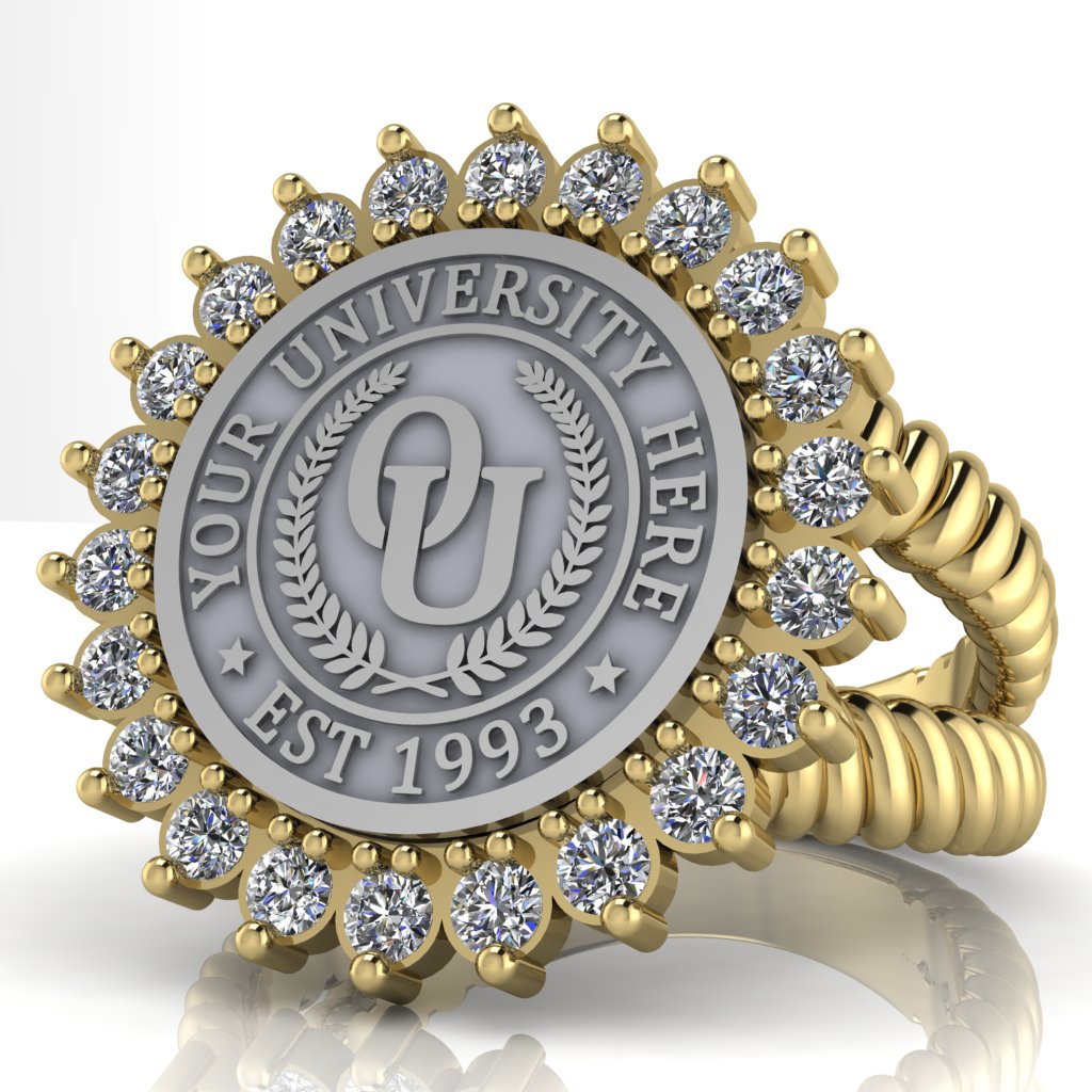 Serku | V-Rope Band Custom College Ring