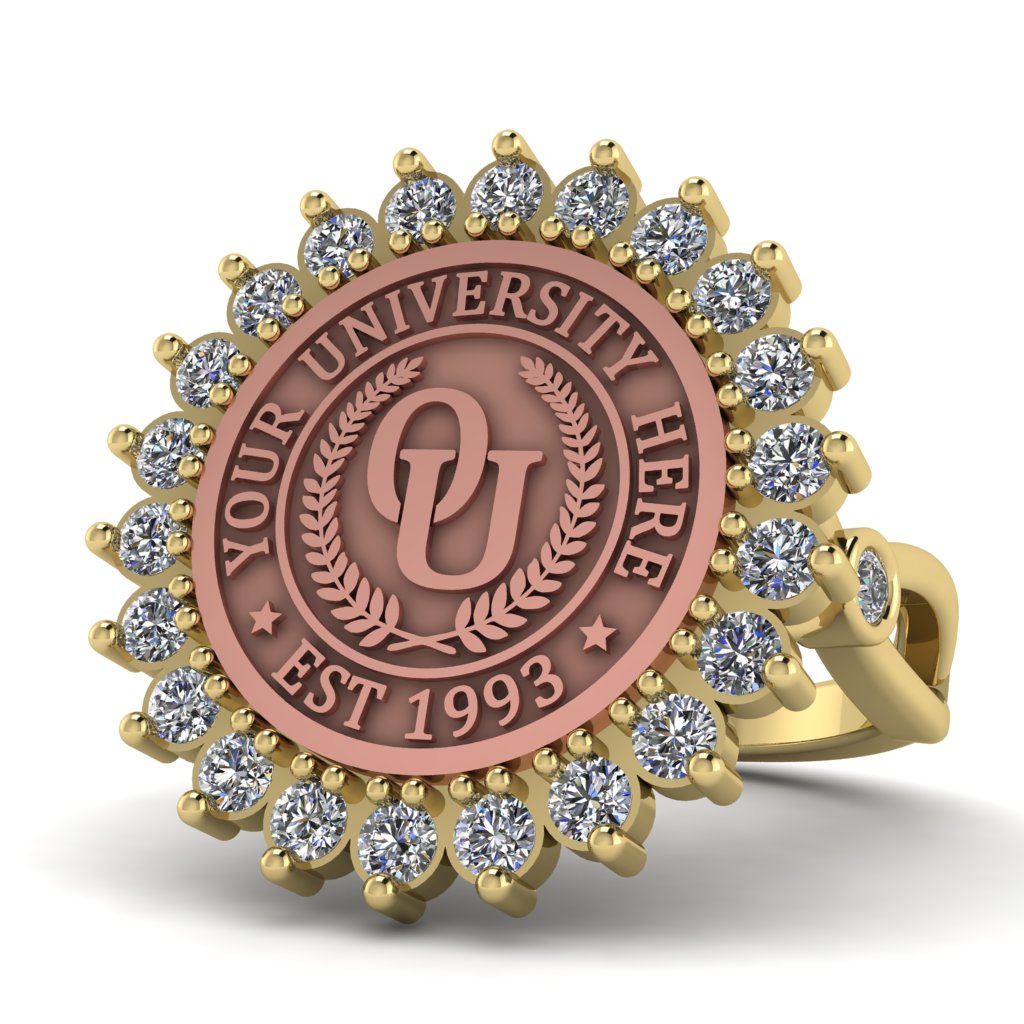 Serku | Infinity Bezel Band Custom College Ring