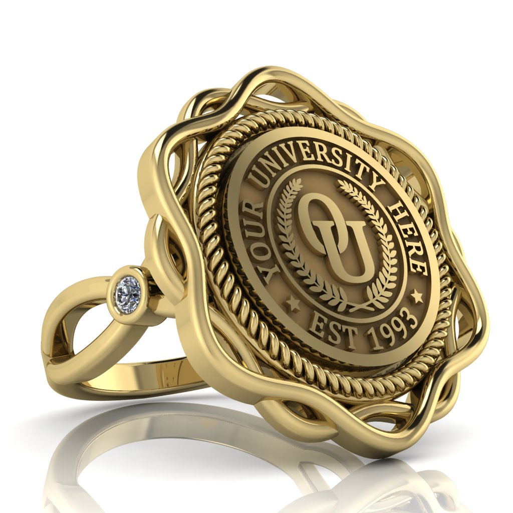 Slanga | Infinity Bezel Band Custom Collage Ring