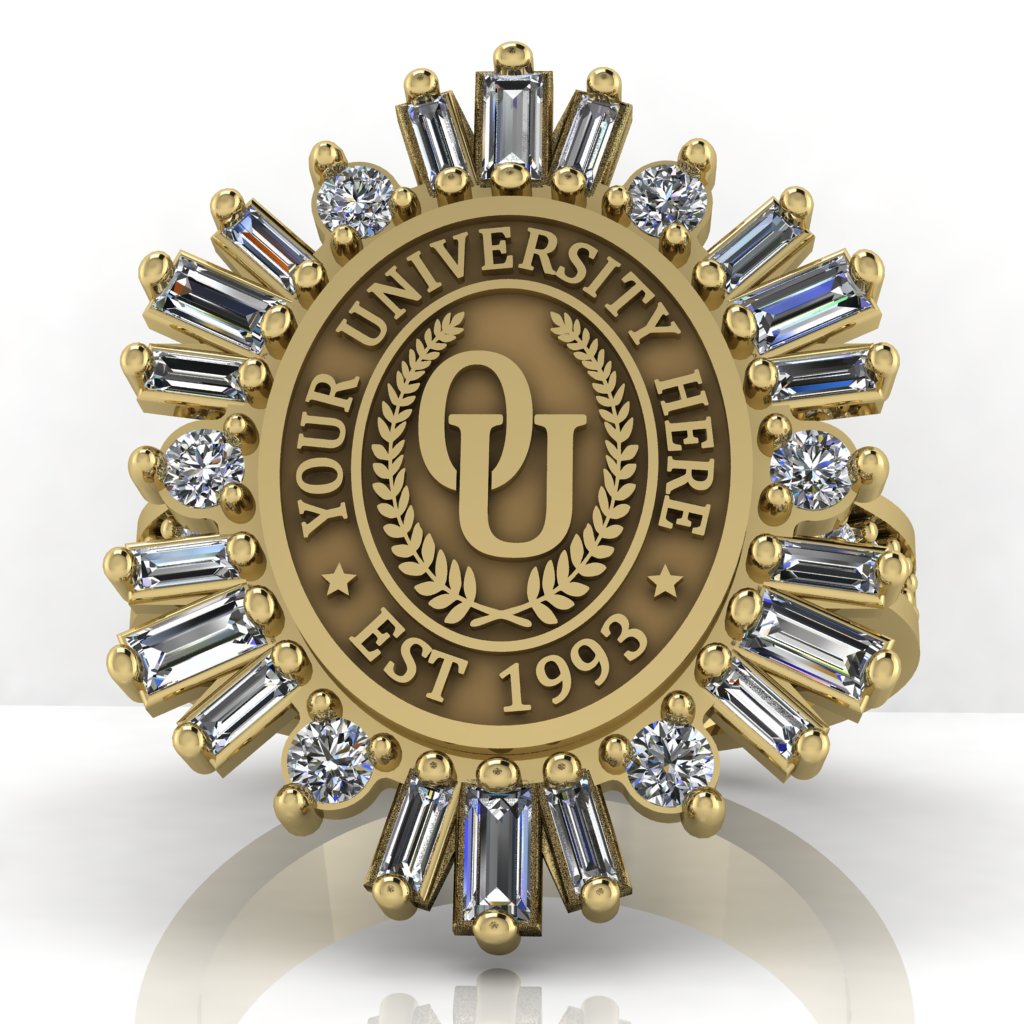 Tramontana Oval | Channel Core Band Custom Collage Ring