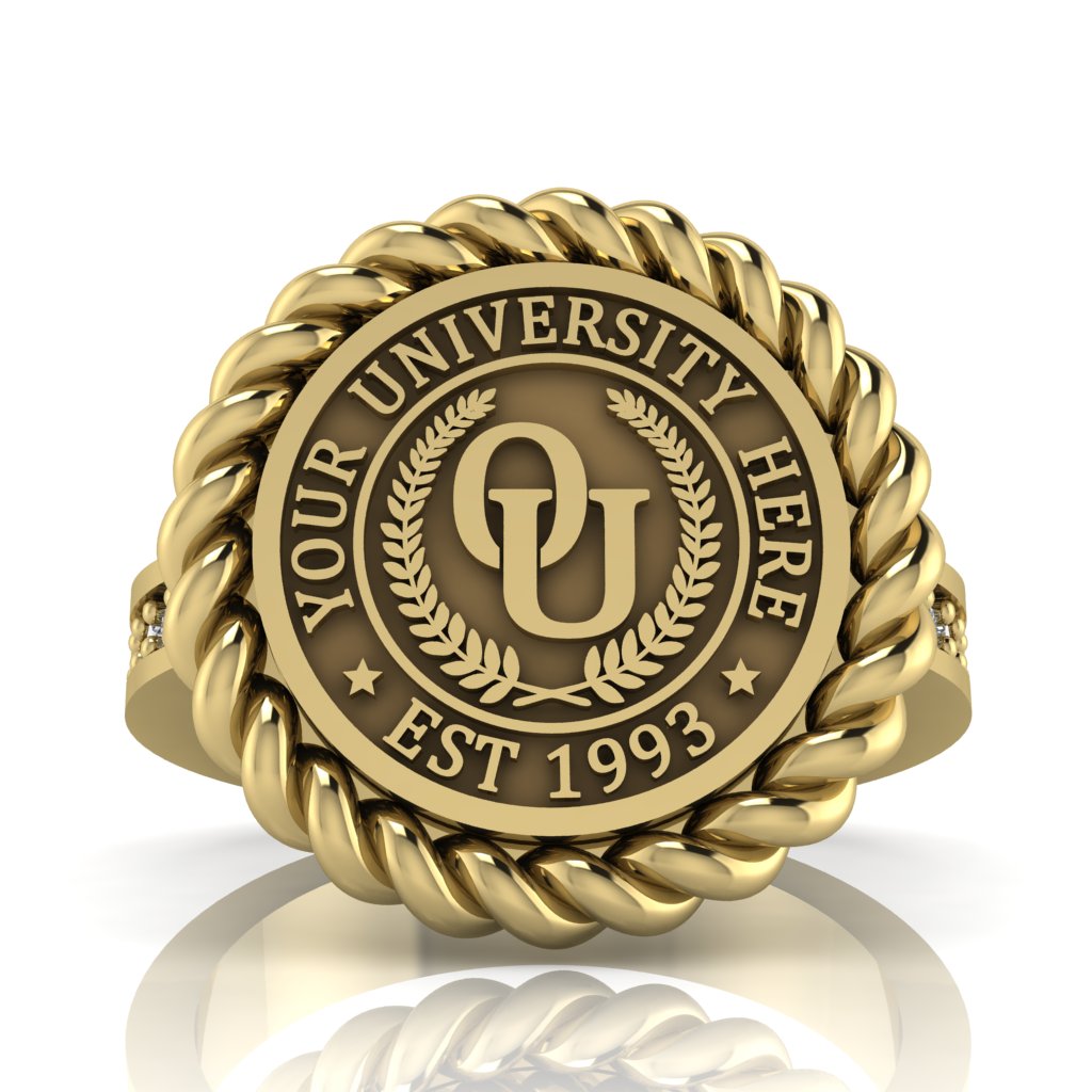 Lubid | Channel Core Band Custom Collage Ring