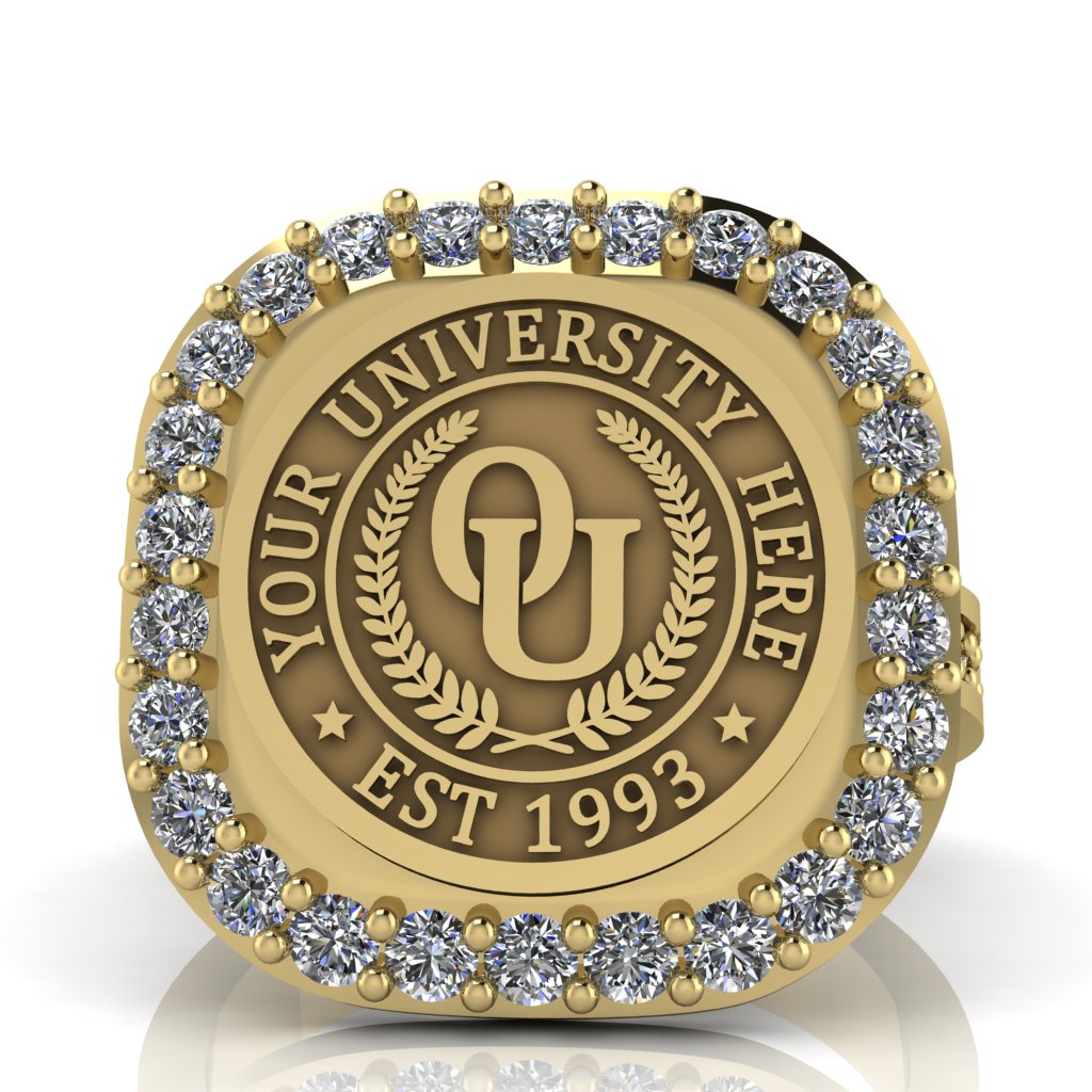 Radius | Channel Core Band Custom Collage Ring