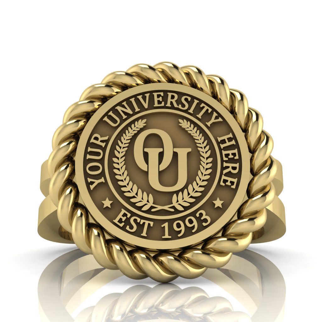 Lubid | Knife Edge Band Custom Collage Ring