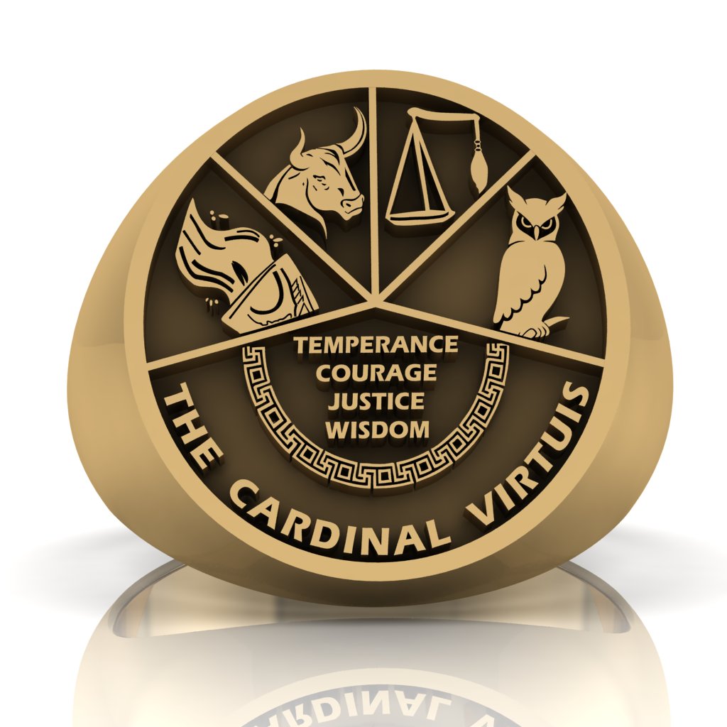 The Cardinal Virtues Ring