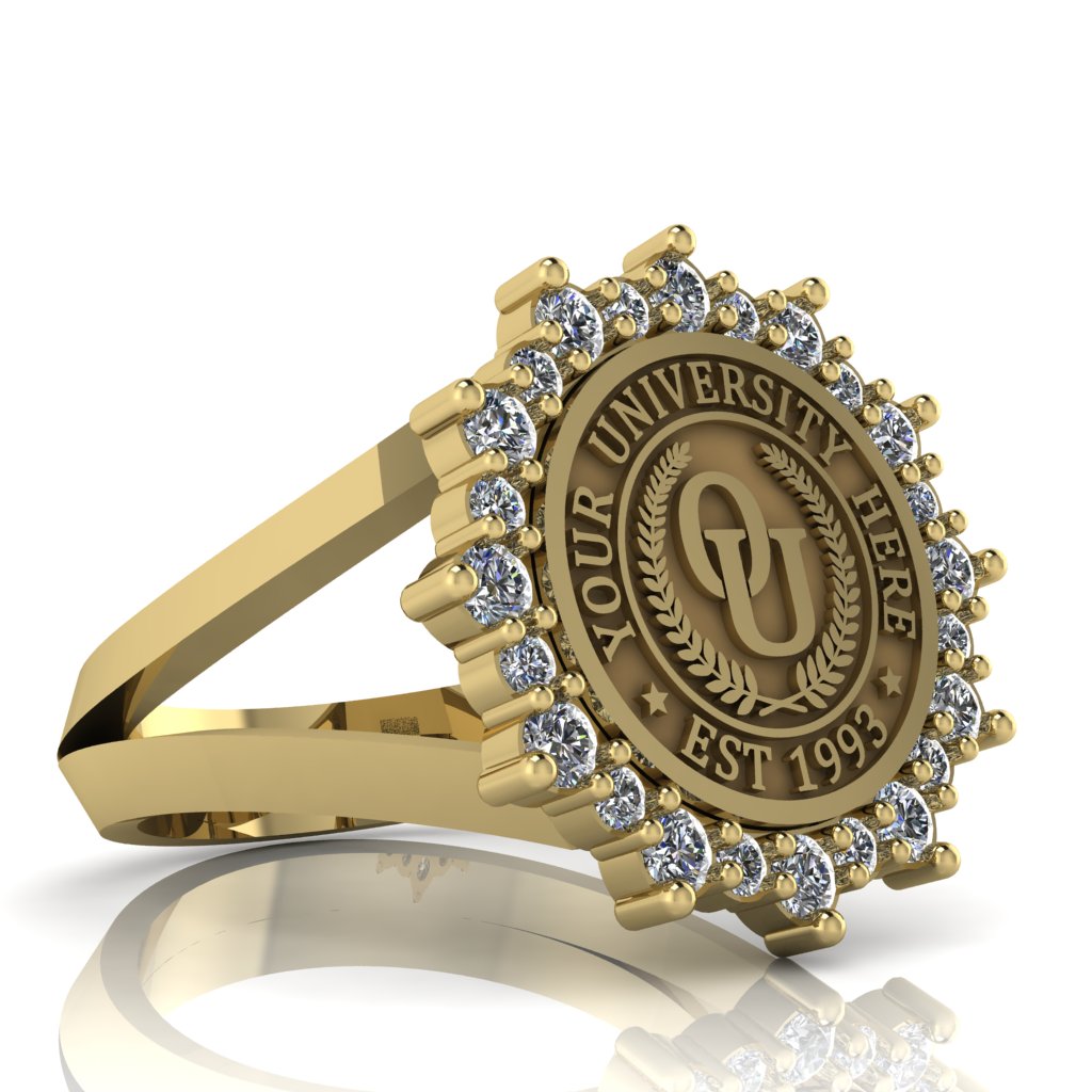 Attraente | V-Frame Band Custom Collage Ring