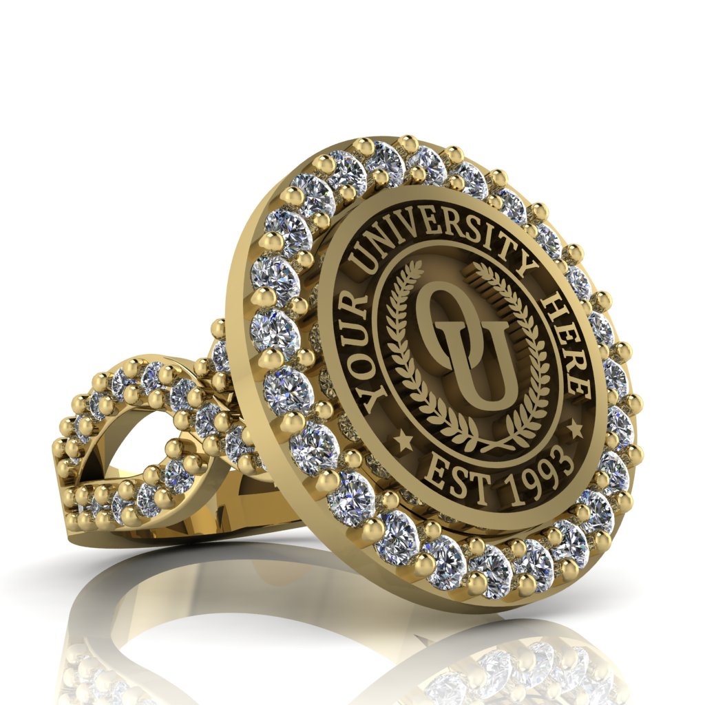 Circum | Infinity Pave Band Custom Collage Ring