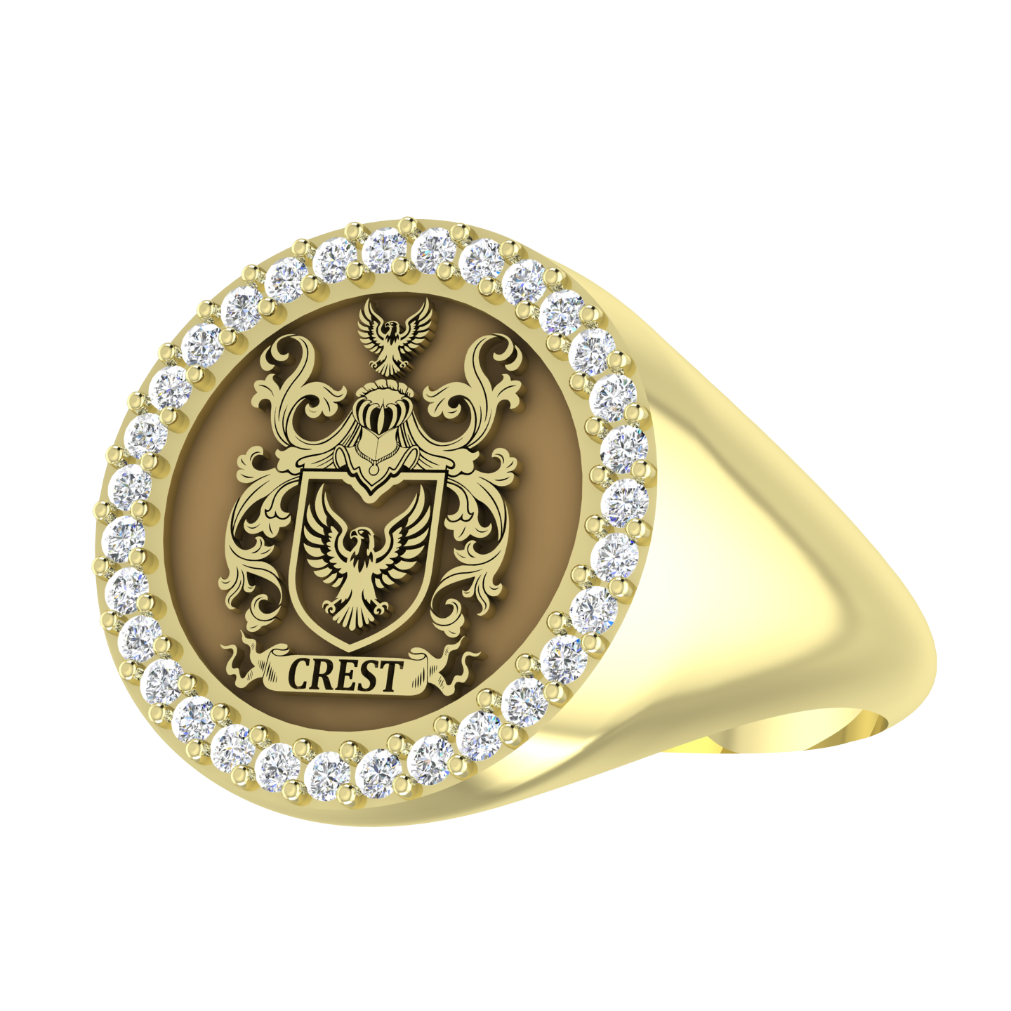 Personalized Family Crest Ring