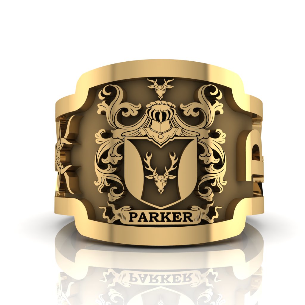 Personalized Family Crest Ring