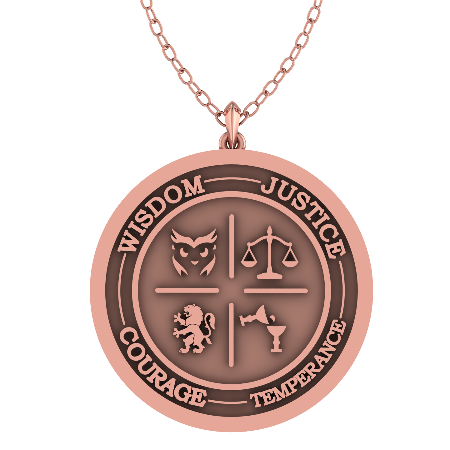 Four Virtues Pendant