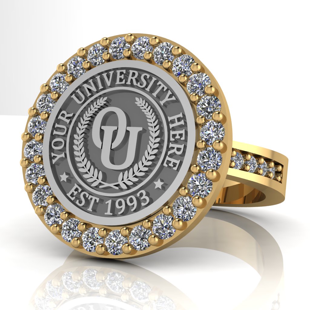 Circum | Channel Core Band Custom Collage Ring