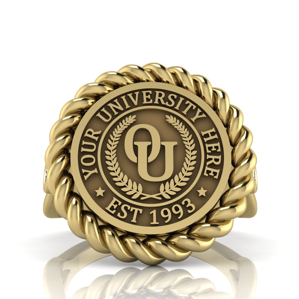 Lubid | Infinity Bezel Band Custom Collage Ring