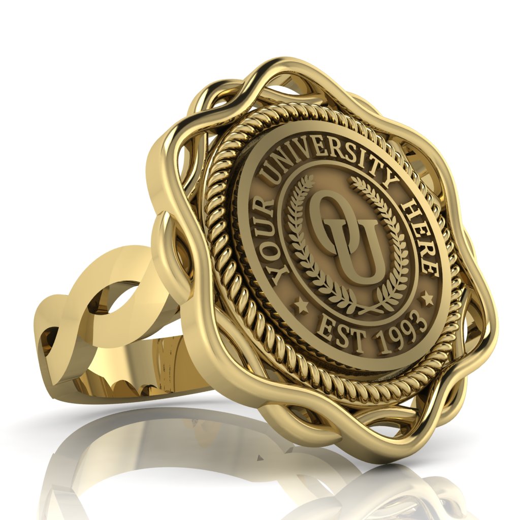 Slanga | Infinity Loop Band Custom Collage Ring