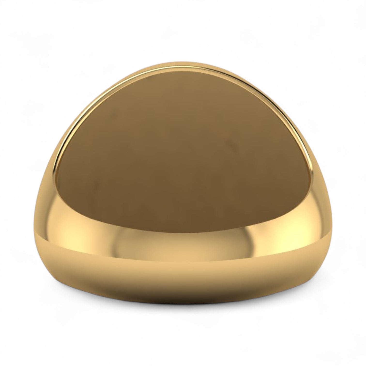 Custom Monogram Ring – Handcrafted Precious Round Face Signet Ring