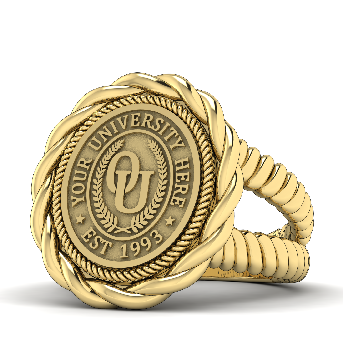 Melipat | V-Rope Band Custom College Ring