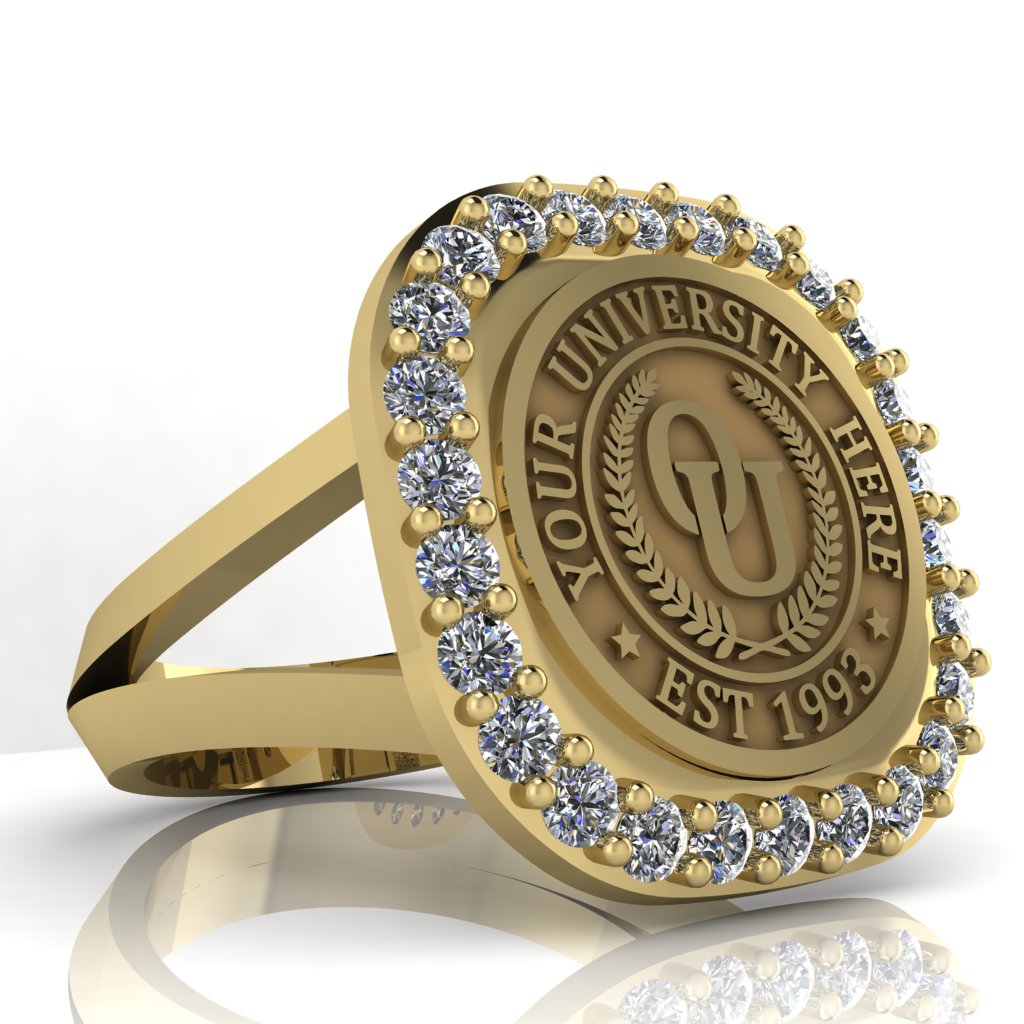 Radius | V-Frame Band Custom Collage Ring