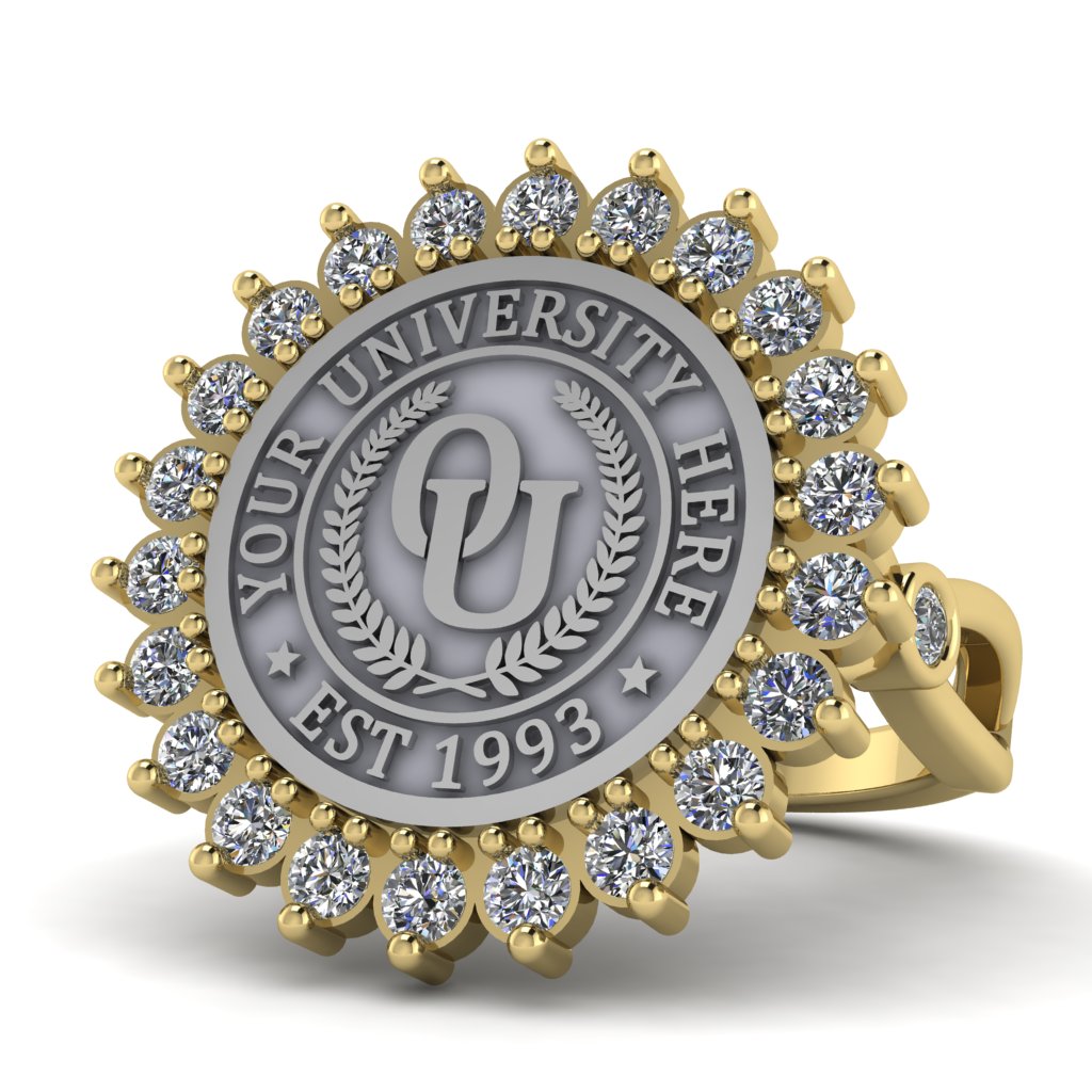Serku | Infinity Bezel Band Custom College Ring