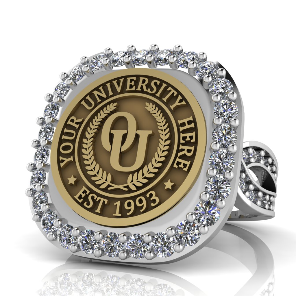 Radius | Infinity Pave Band Custom Collage Ring