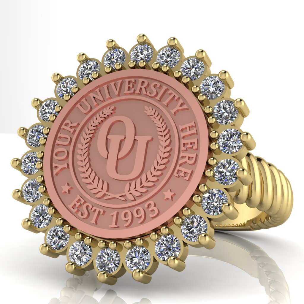 Serku | Rope Core Band Custom Collage Ring