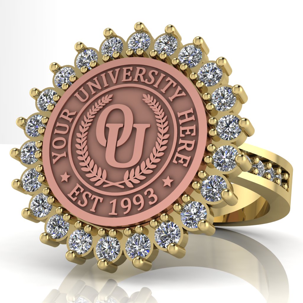 Serku | Channel Core Band Custom Collage Ring