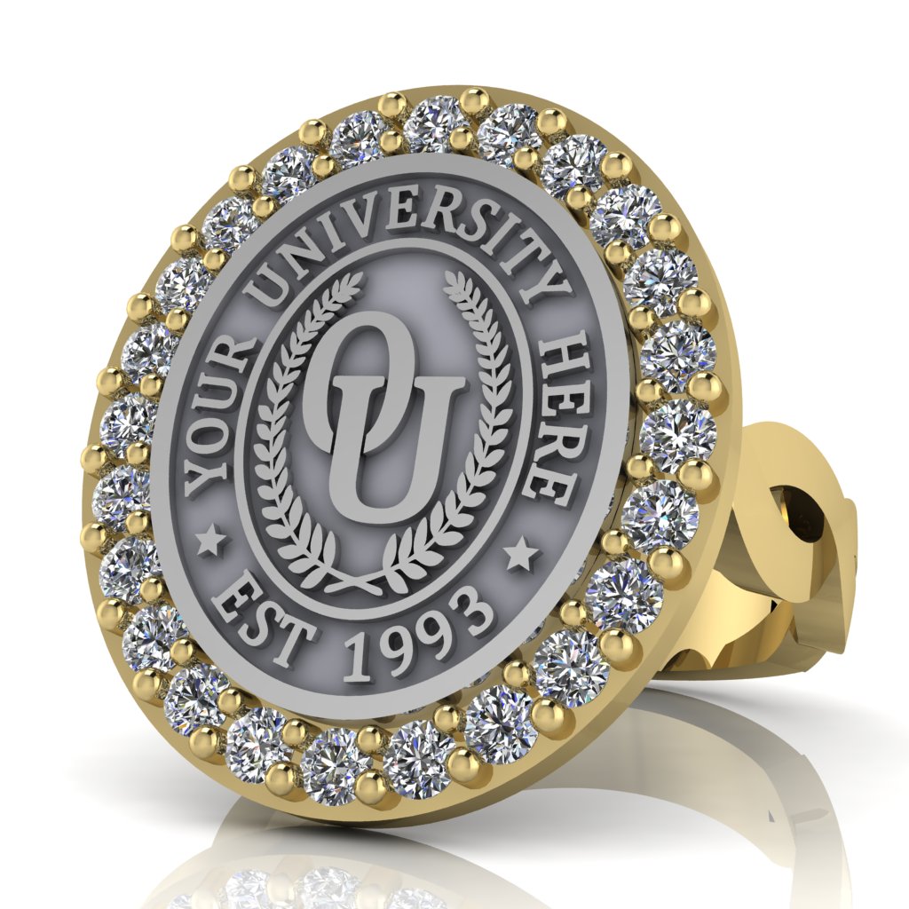 Circum Oval | Infinity Loop Band Custom College Ring