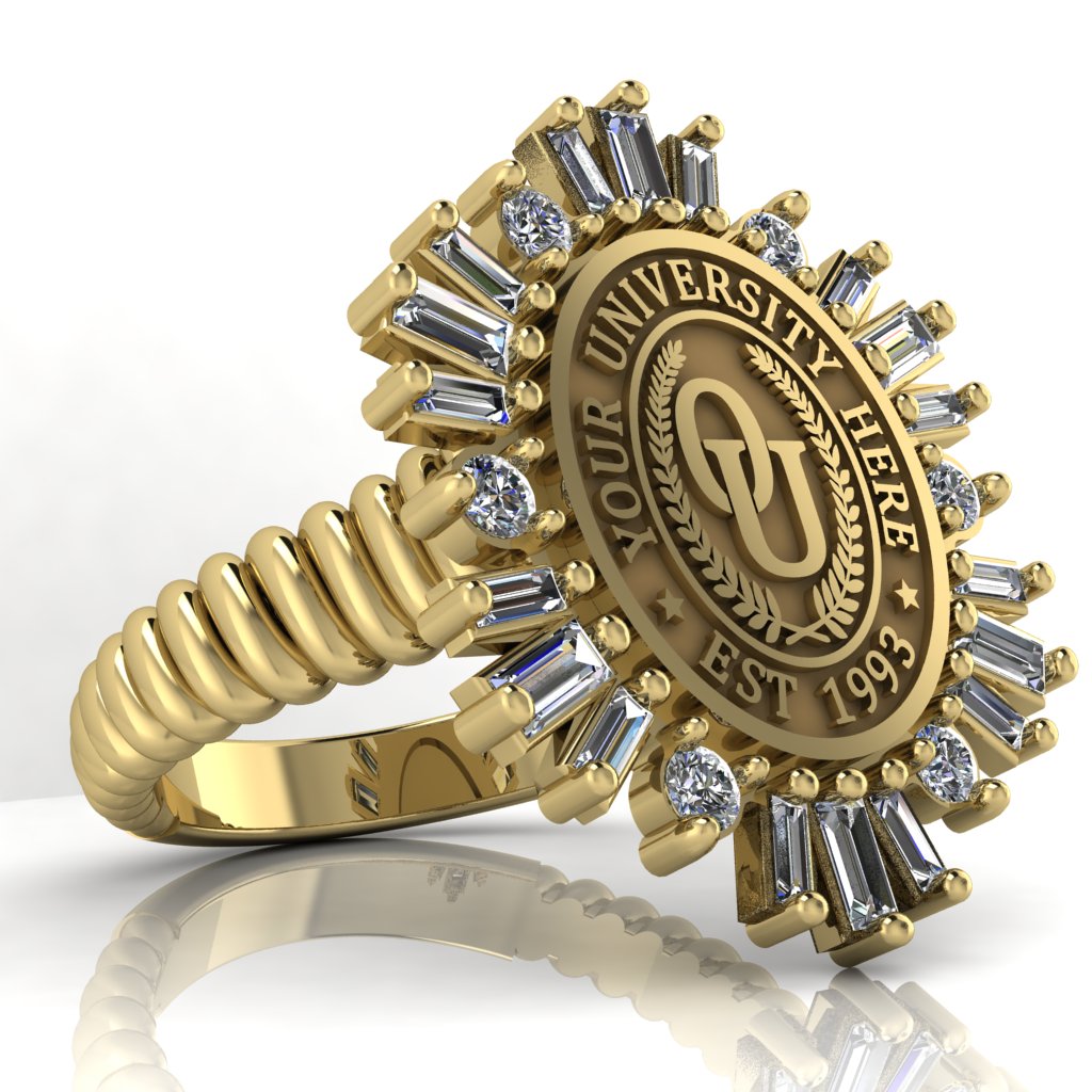 Tramontana Oval | Rope Core Band Custom Collage Ring