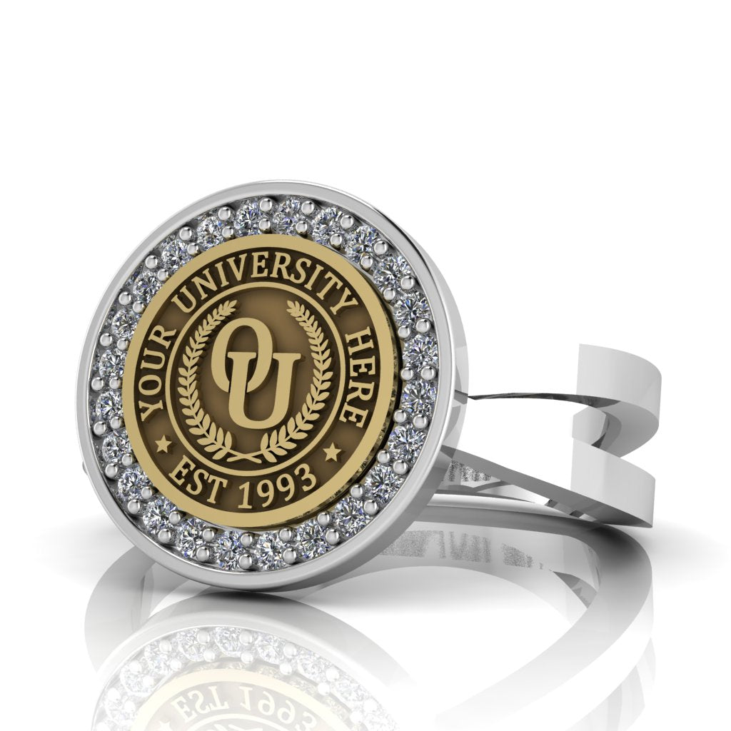 Agonisch | Knife Edge Band Custom Collage Ring