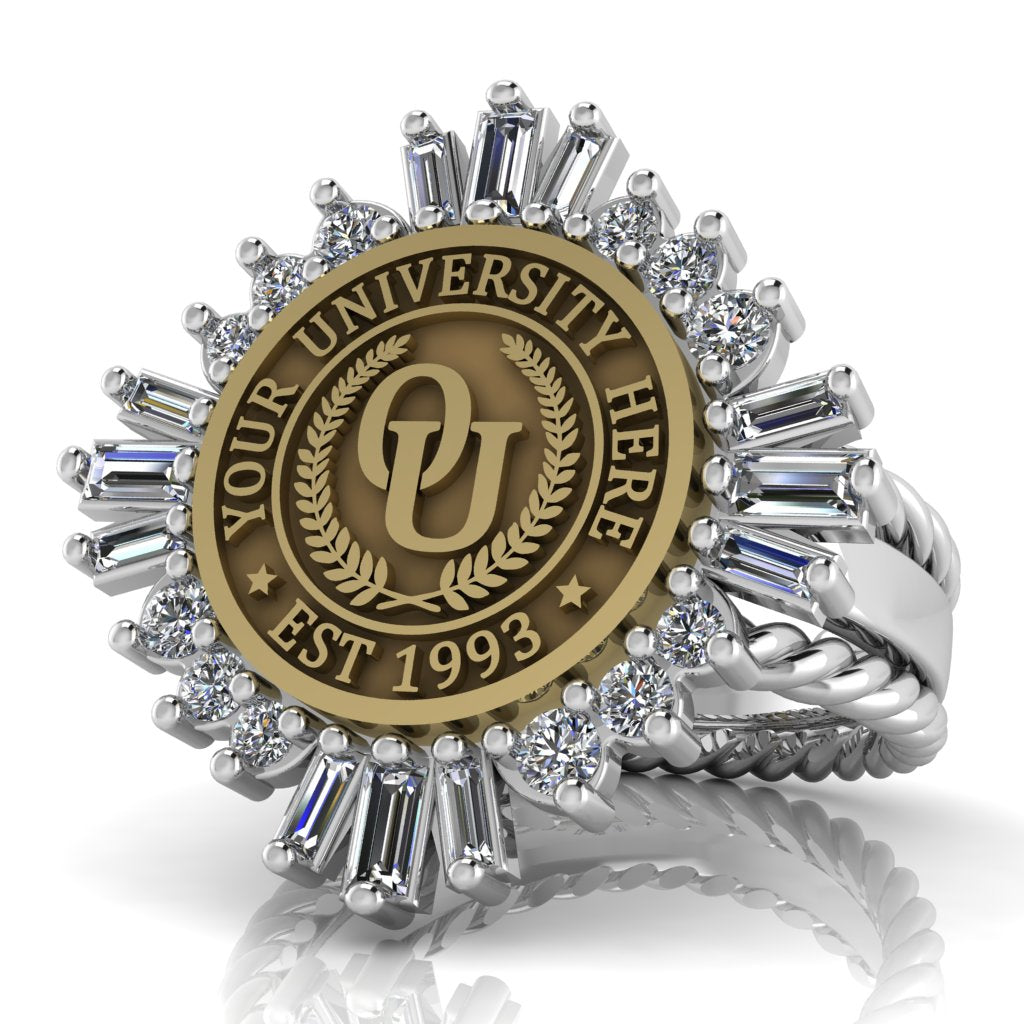 Tramontana | Rope Edge Band Custom Collage Ring