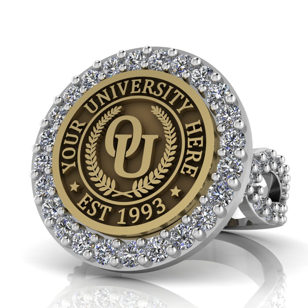 Circum | Infinity Pave Band Custom Collage Ring