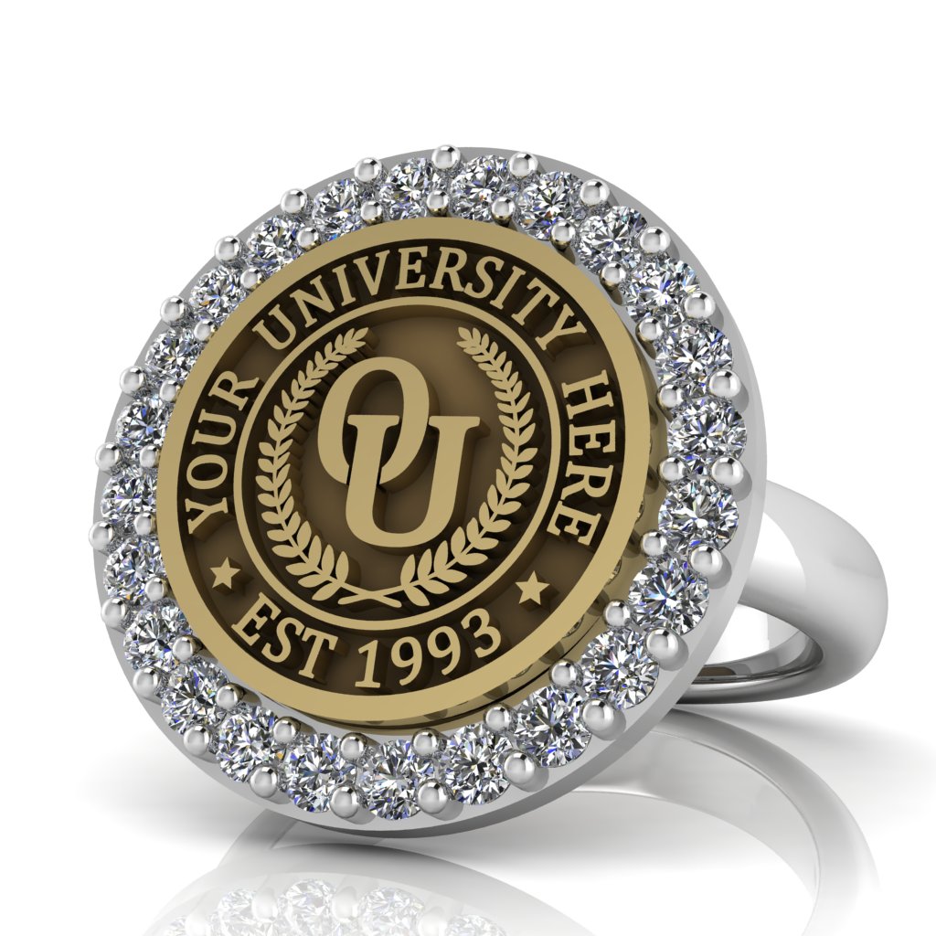 Circum | Classic Dome Band Custom Collage Ring