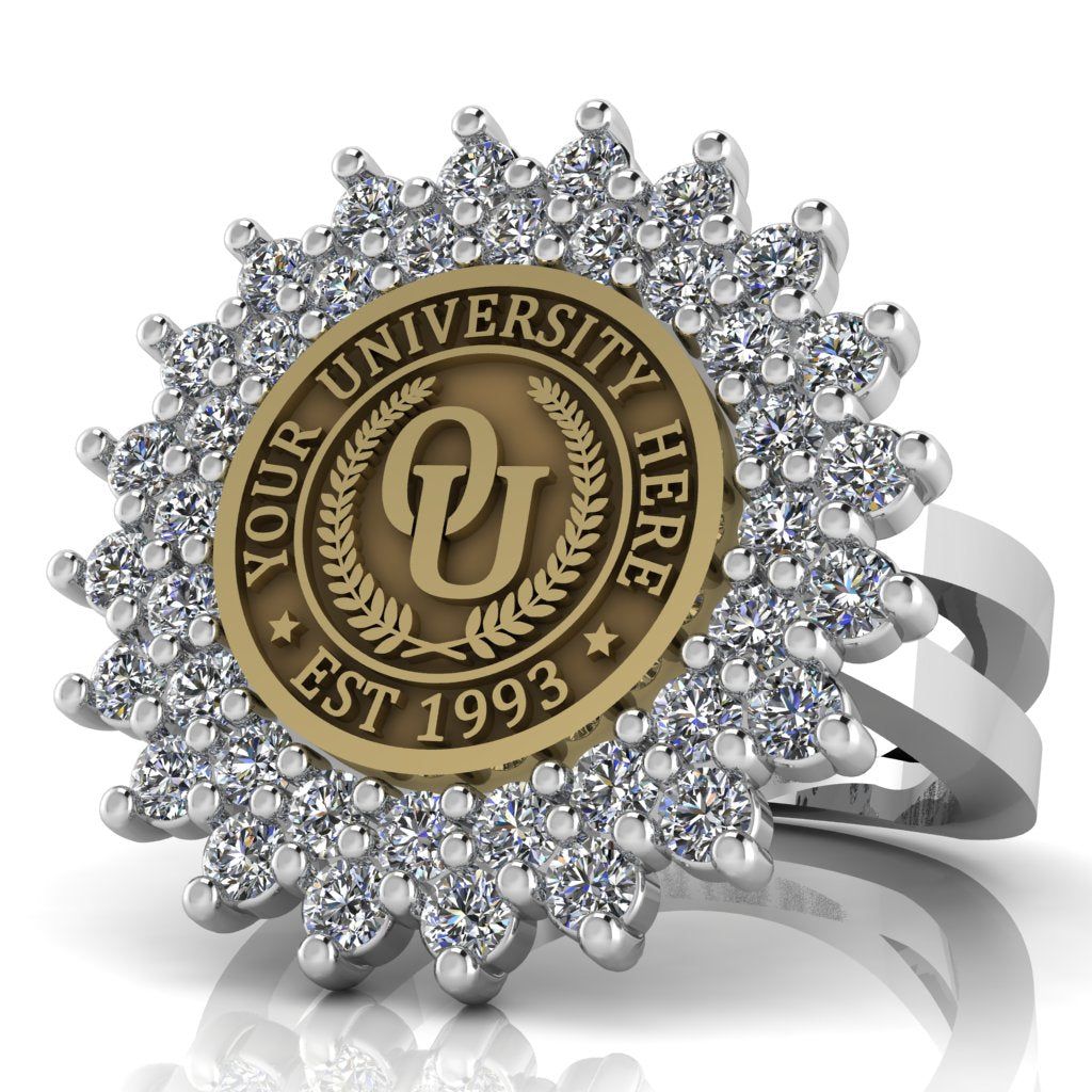 Splendid | Knife Edge Band Custom Collage Ring