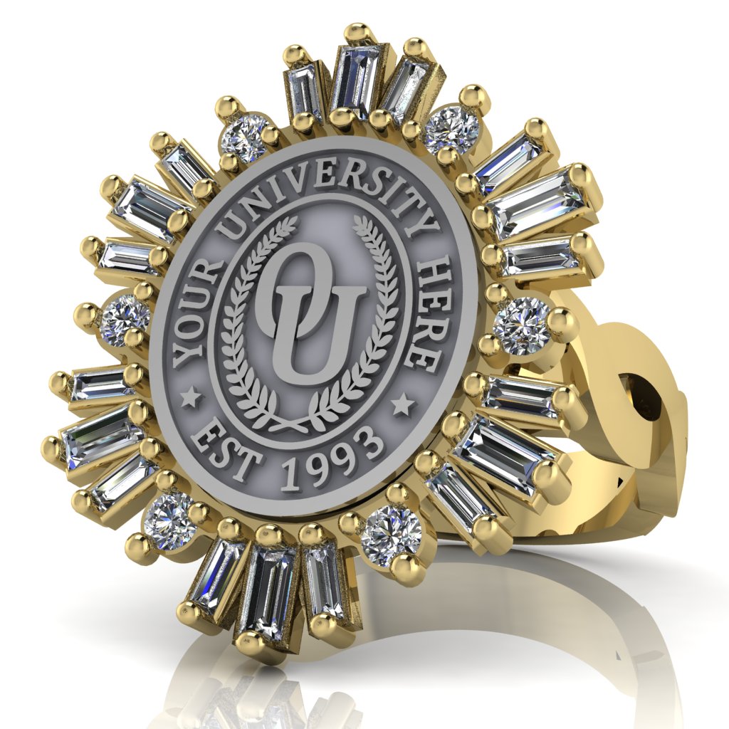 Tramontana Oval | Infinity Loop Band Custom College Ring