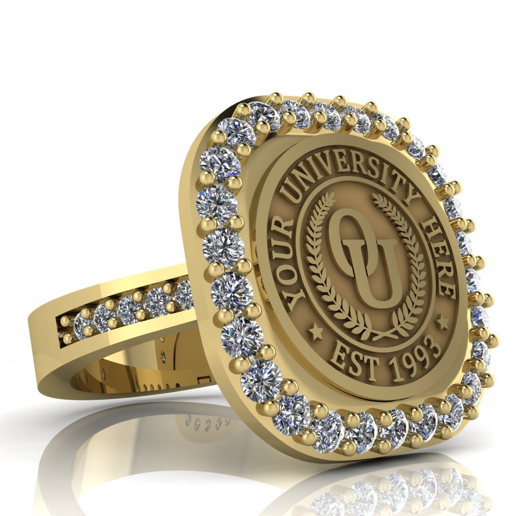 Radius | Channel Core Band Custom Collage Ring